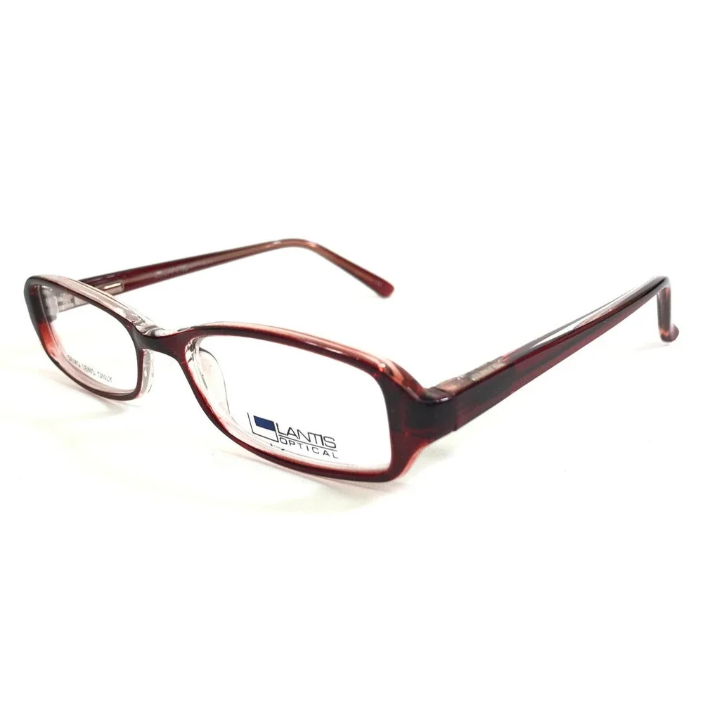 Lantis Optical Kids Small Eyeglasses Frames L8016 RED Clear Burgundy 45-16-127